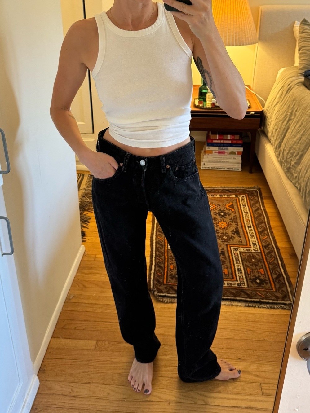 Levi's Black Boyfriend Jeans